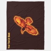 火の嵐 フリースブランケット (正面)