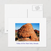 火の州立公園、ネバダの谷 ポストカード (正面/裏面)