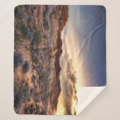 火の州立公園|ネバダ、米国の谷の日没 シェルパブランケット (正面)