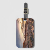 火の州立公園|ネバダ、米国の谷の日没 ラゲッジタグ (正面縦)