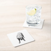 火の強さ スクエアペーパーコースター (インサイチュ)