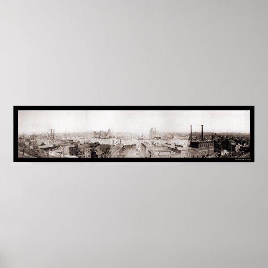 火の後のボルチモア港1904 ポスター (正面)