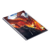 火の息吹きドラゴンファンタジー ノートブック (右側)