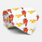 火の手のような悪魔の頭 ネクタイ (ロール)