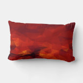 火の抽象的な腰神経の枕 ランバークッション (裏面)