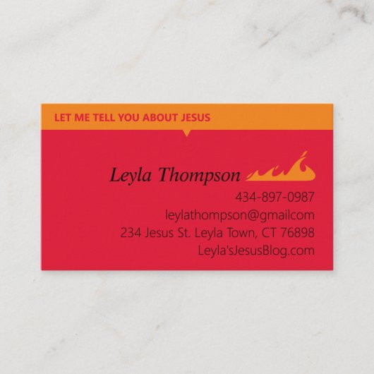 火の拡散 名刺 (正面)