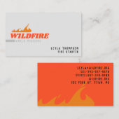 火の拡散 名刺 (正面/裏面)