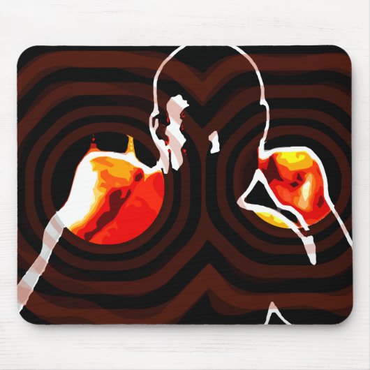 火の拳 マウスパッド (正面)