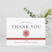 火の救助アカデミーのカスタム サンキューカード (スタンド正面)