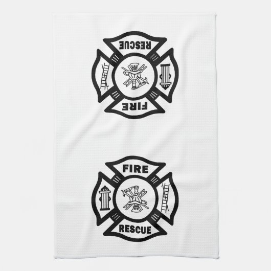 火の救助 キッチンタオル (縦)