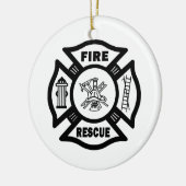 火の救助 セラミックオーナメント (左)