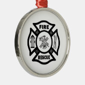 火の救助 メタルオーナメント (右)
