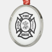 火の救助 メタルオーナメント (左)