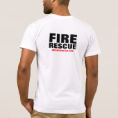 火の救助 Tシャツ (裏面)