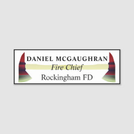 火の斧の消防士 名札