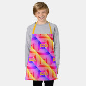 火の日の入り時に小さなエプロンをお祭り エプロン (着用した状態)