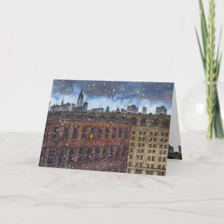 "火の明滅"のクリスマスカード シーズンカード