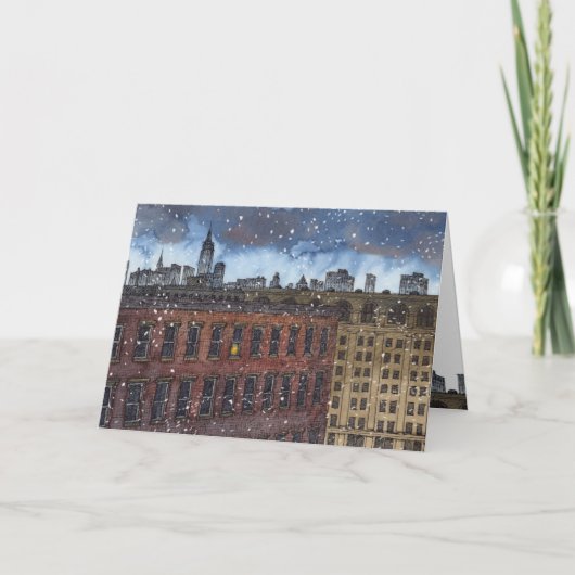 "火の明滅"のクリスマスカード シーズンカード (正面)