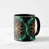 火の曼荼羅のマグの車輪 マグカップ (正面右)