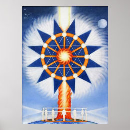 火の柱とスピリチュアル ポスター