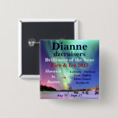 火の氷の輝き2013年の威厳があるな名札 缶バッジ (正面&裏面)