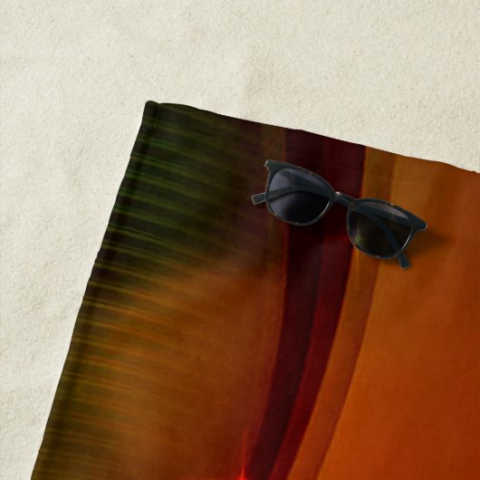 火の波 ビーチタオル (インサイチュ)