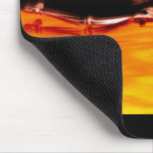 火の湖のX線の骨組水泳 マウスパッド (コーナー)