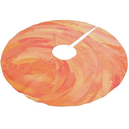 火の湖 ブラッシュドポリエステルツリースカート (アングル)