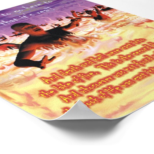 火の湖! ポスター (角)