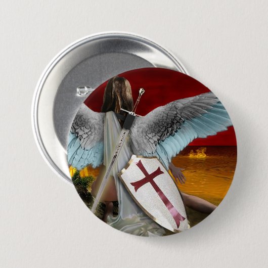 火の湖 缶バッジ (正面&裏面)