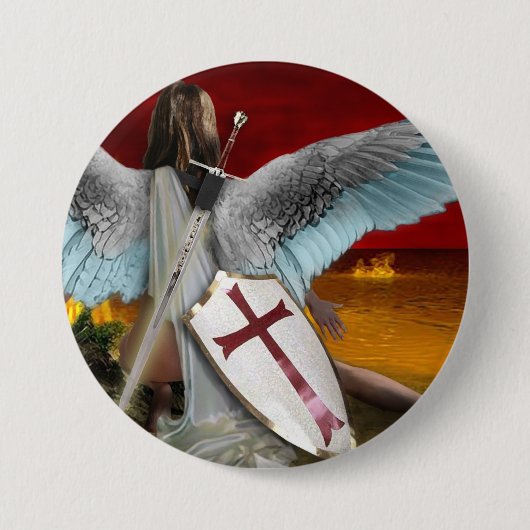 火の湖 缶バッジ (正面)