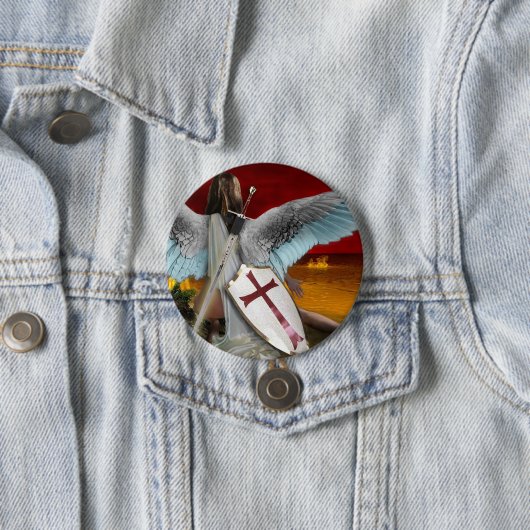 火の湖 缶バッジ (インサイチュ)