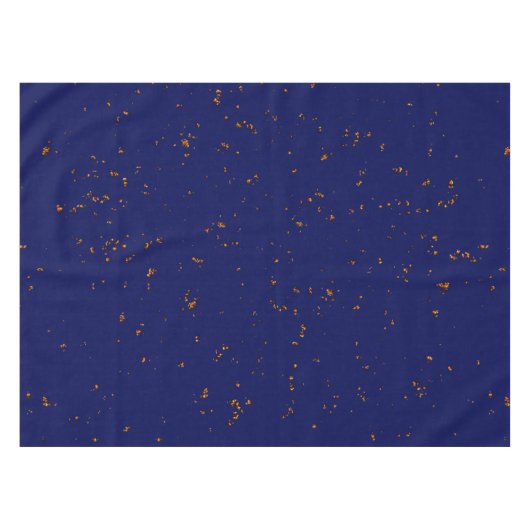 火の火花あなたの写真をオーバーレイ焚き火の灰ブルー テーブルクロス (正面(横))