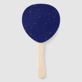 火の火花あなたの写真をオーバーレイ焚き火の灰ブルー ハンドファン