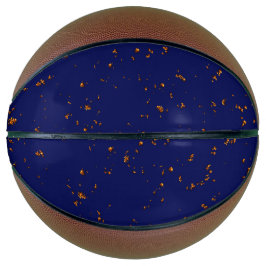 火の火花あなたの写真をオーバーレイ焚き火の灰ブルー バスケットボール