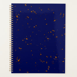 火の火花あなたの写真をオーバーレイ焚き火の灰ブルー プランナー手帳