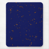 火の火花あなたの写真をオーバーレイ焚き火の灰ブルー マウスパッド (正面)