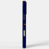 火の火花あなたの写真をオーバーレイ焚き火の灰ブルー Case-Mate iPhoneケース (裏面 / 右)