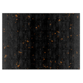 火の火花あなたの写真をオーバーレイ燃えている灰の黒 カッティングボード