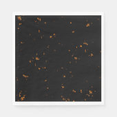 火の火花あなたの写真をオーバーレイ燃えている灰の黒 スタンダードランチョンナプキン (正面)