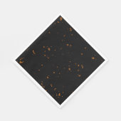 火の火花あなたの写真をオーバーレイ燃えている灰の黒 スタンダードランチョンナプキン (角)