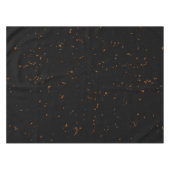 火の火花あなたの写真をオーバーレイ燃えている灰の黒 テーブルクロス (正面(横))