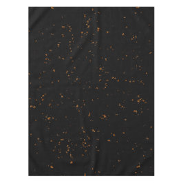 火の火花あなたの写真をオーバーレイ燃えている灰の黒 テーブルクロス