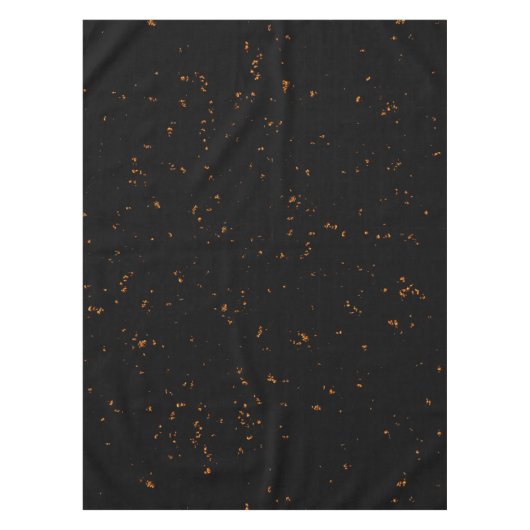 火の火花あなたの写真をオーバーレイ燃えている灰の黒 テーブルクロス (正面)