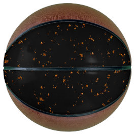 火の火花あなたの写真をオーバーレイ燃えている灰の黒 バスケットボール