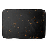 火の火花あなたの写真をオーバーレイ燃えている灰の黒 バスマット (正面)