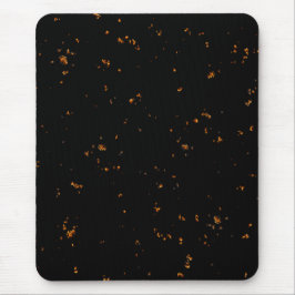 火の火花あなたの写真をオーバーレイ燃えている灰の黒 マウスパッド