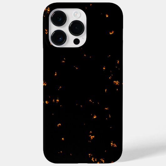 火の火花あなたの写真をオーバーレイ燃えている灰の黒 Case-Mate iPhoneケース (裏面)