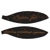 火の火花オーバーレイ名引用文燃える灰ブラック バスケットボール (パネル)