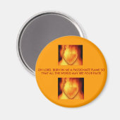 火の炎の炎ああ主よ私の中で… マグネット (正面/裏面)